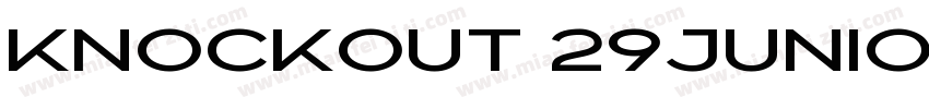 knockout 29juniorltweight字体转换